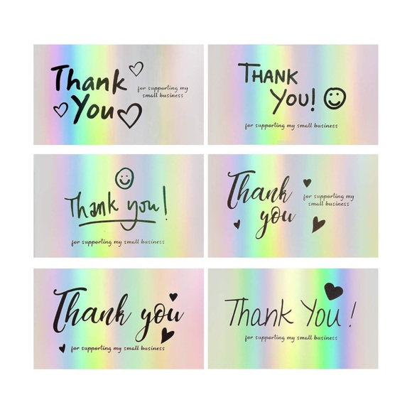 FZR Legend 120Pcs Thank You Cards Small Business, Mini 6 Styles Thank You. NEW - Picture 1 of 7